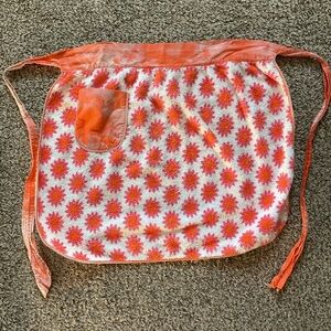 Vintage 70’s/80’s Retro Starburst Floral Pattern Cotton Terry Cloth Half Apron
